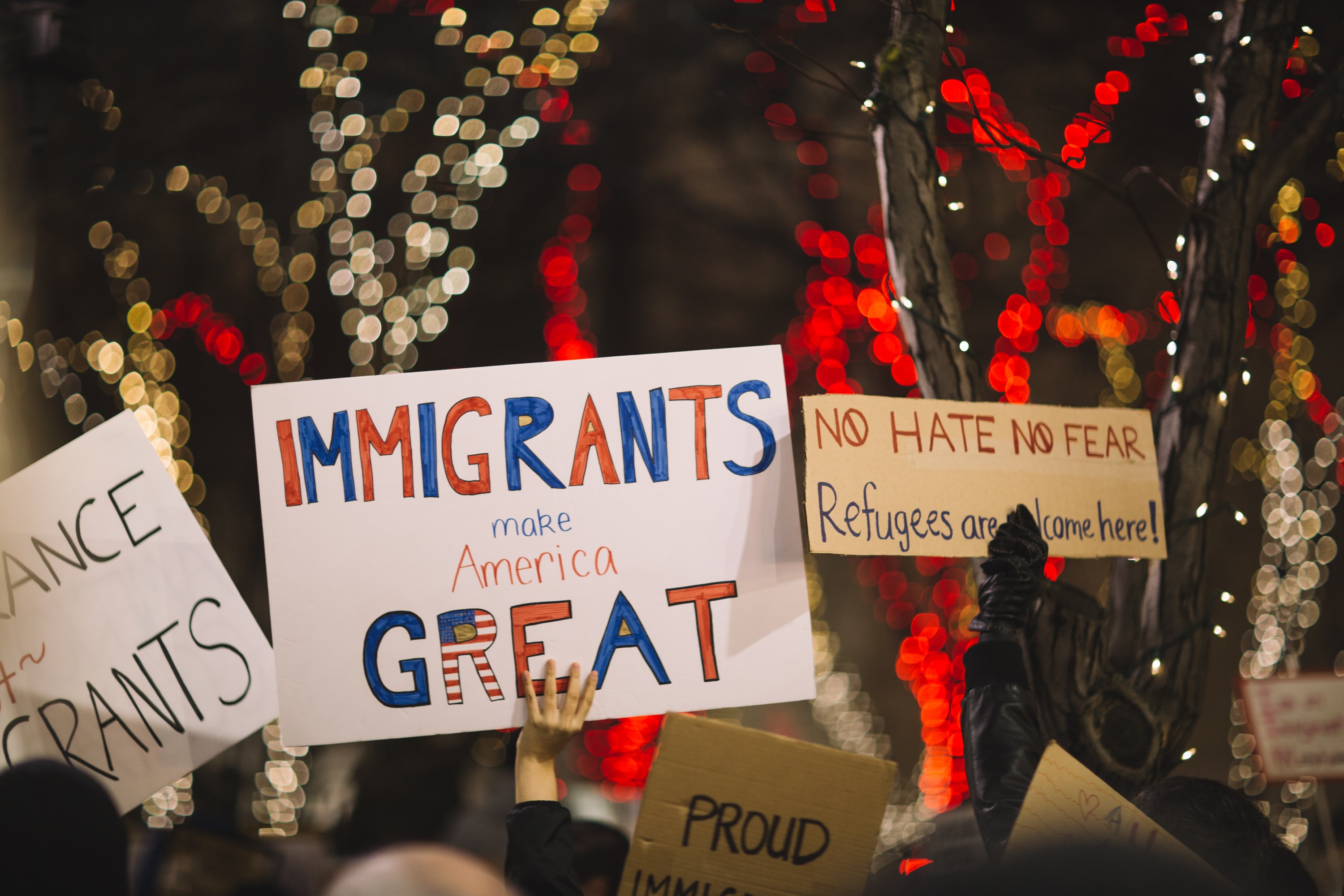 Immigrants sign